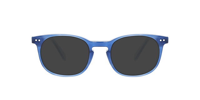 Clark Steel Blue AcetaatEyeglass Frames van B24, met getinte lenzen