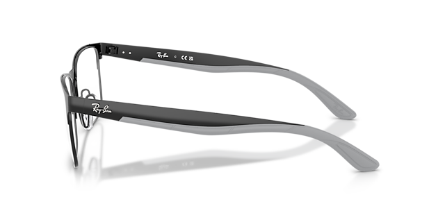 RB7550 Zwart MetaalEyeglass Frames van B24, Zijaanzicht