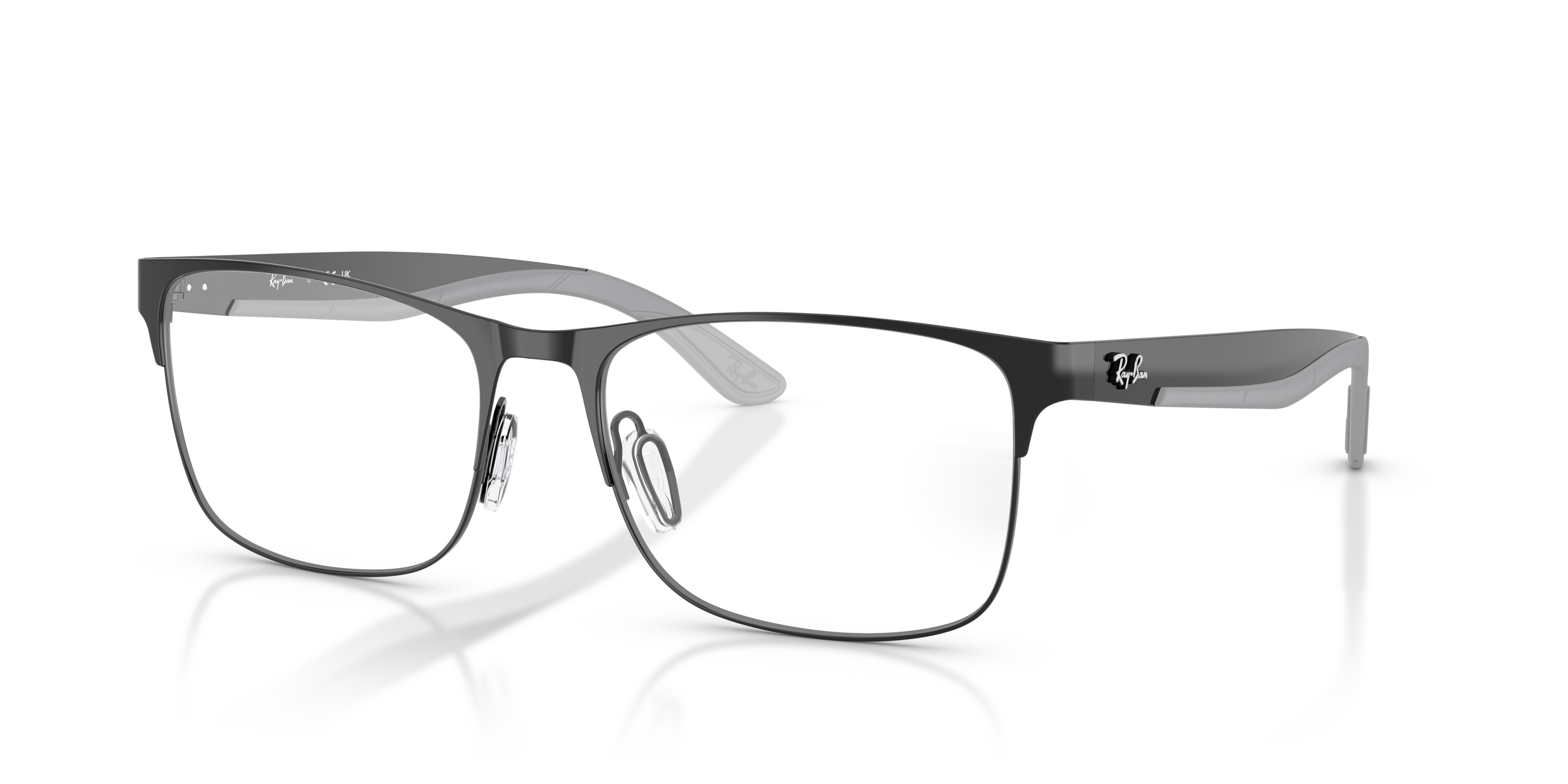 RB7550 Schwarz MetallEyeglass Frames von B24, Dreiviertelansicht