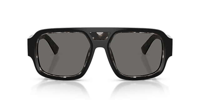 DG4516 Black On Grey Havana AcetatSunglass Frames von B24, Vorderansicht