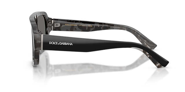 DG4516 Black On Grey Havana AcetatSunglass Frames von B24, Seitenansicht