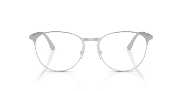 RB6375 Silver On Silver MetaalEyeglass Frames van B24, Vooraanzicht
