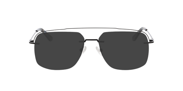 Lee Mattschwarz MetallEyeglass Frames von B24, mit getönten Gläsern