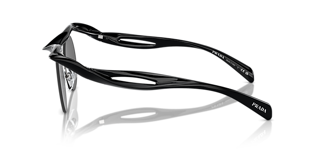 PR A24S Schwarz KunststoffSunglass Frames von B24, Seitenansicht