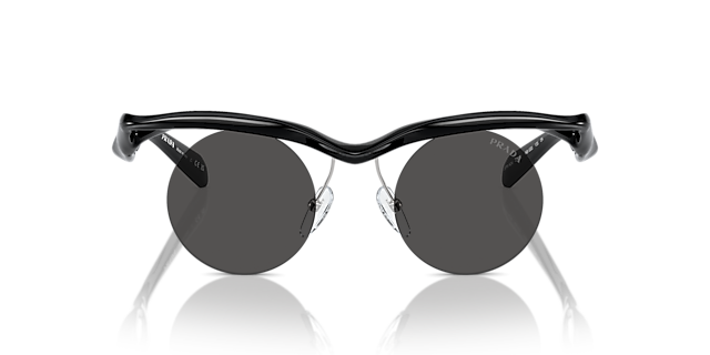 PR A24S Schwarz KunststoffSunglass Frames von B24, Vorderansicht