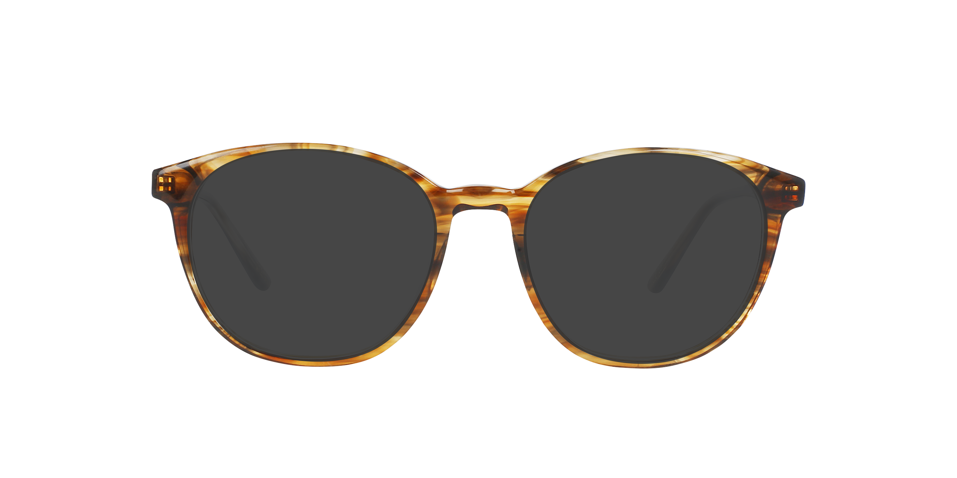 Sofia Brown Horizon AcetaatEyeglass Frames van B24, met getinte lenzen