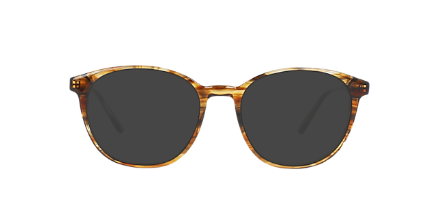 Sofia Brown Horizon AcetaatEyeglass Frames van B24, met getinte lenzen