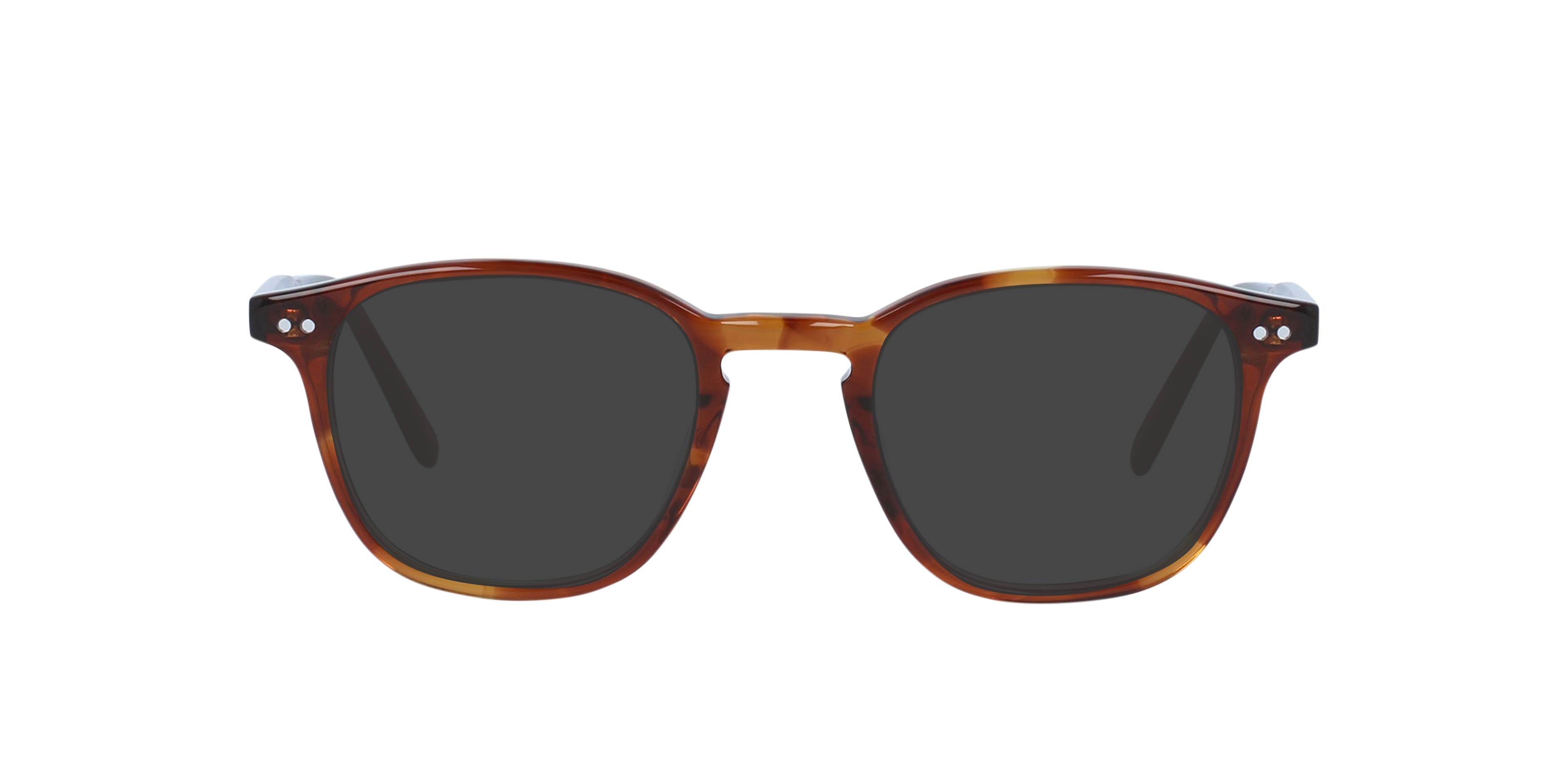 Clark Crystal Smokey Brown AcetaatEyeglass Frames van B24, met getinte lenzen