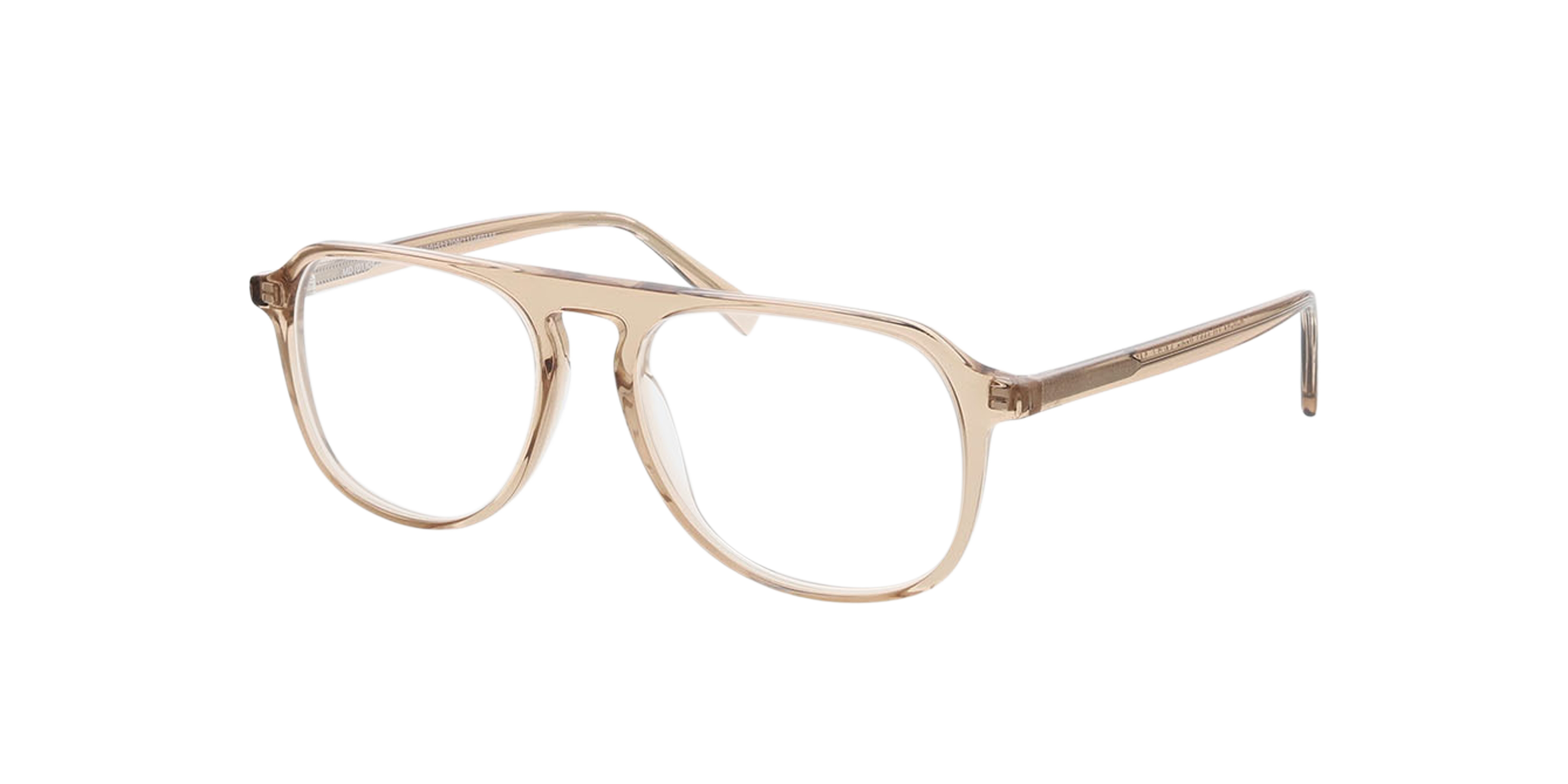 Berlin Kristal beige AcetaatEyeglass Frames van B24, Hoekweergave