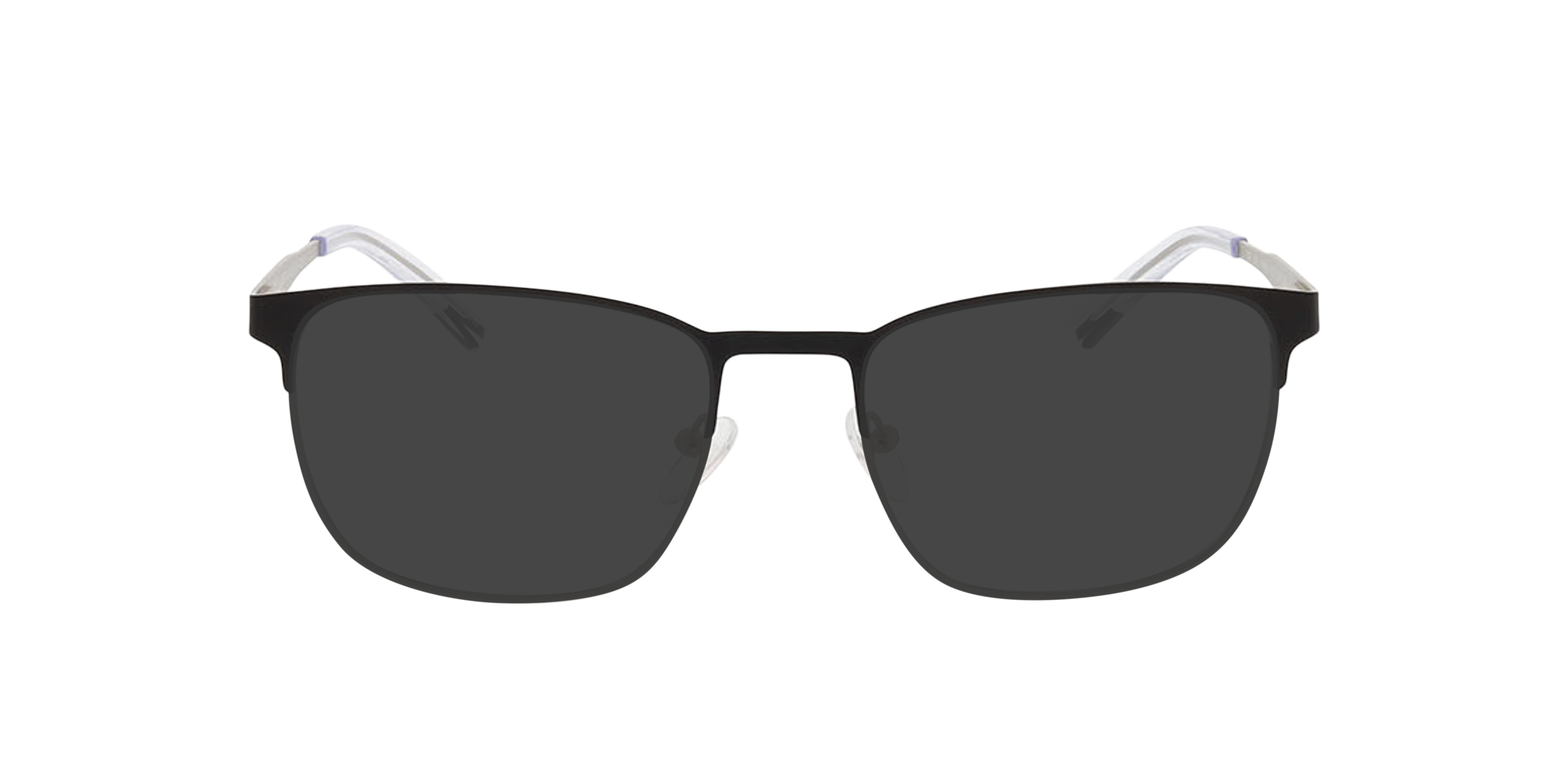 Hamilton Matzwart  &  matzilver MetaalEyeglass Frames van B24, met getinte lenzen