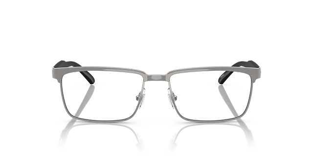 AN6131 Brushed Gunmetal MetallEyeglass Frames von B24, Vorderansicht