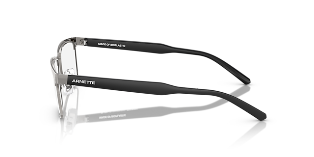 AN6131 Brushed Gunmetal MetallEyeglass Frames von B24, Seitenansicht