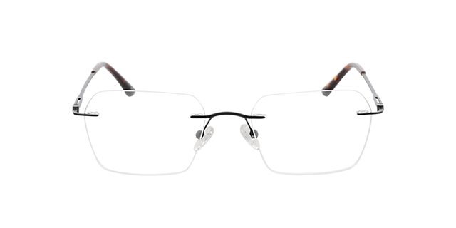 Wayne Matzwart & Havana MetaalEyeglass Frames van B24, Vooraanzicht
