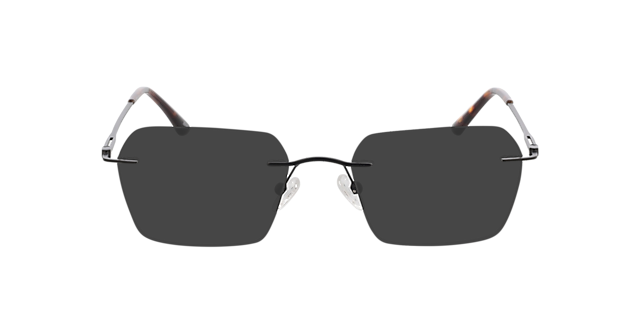 Wayne Matzwart & Havana MetaalEyeglass Frames van B24, met getinte lenzen