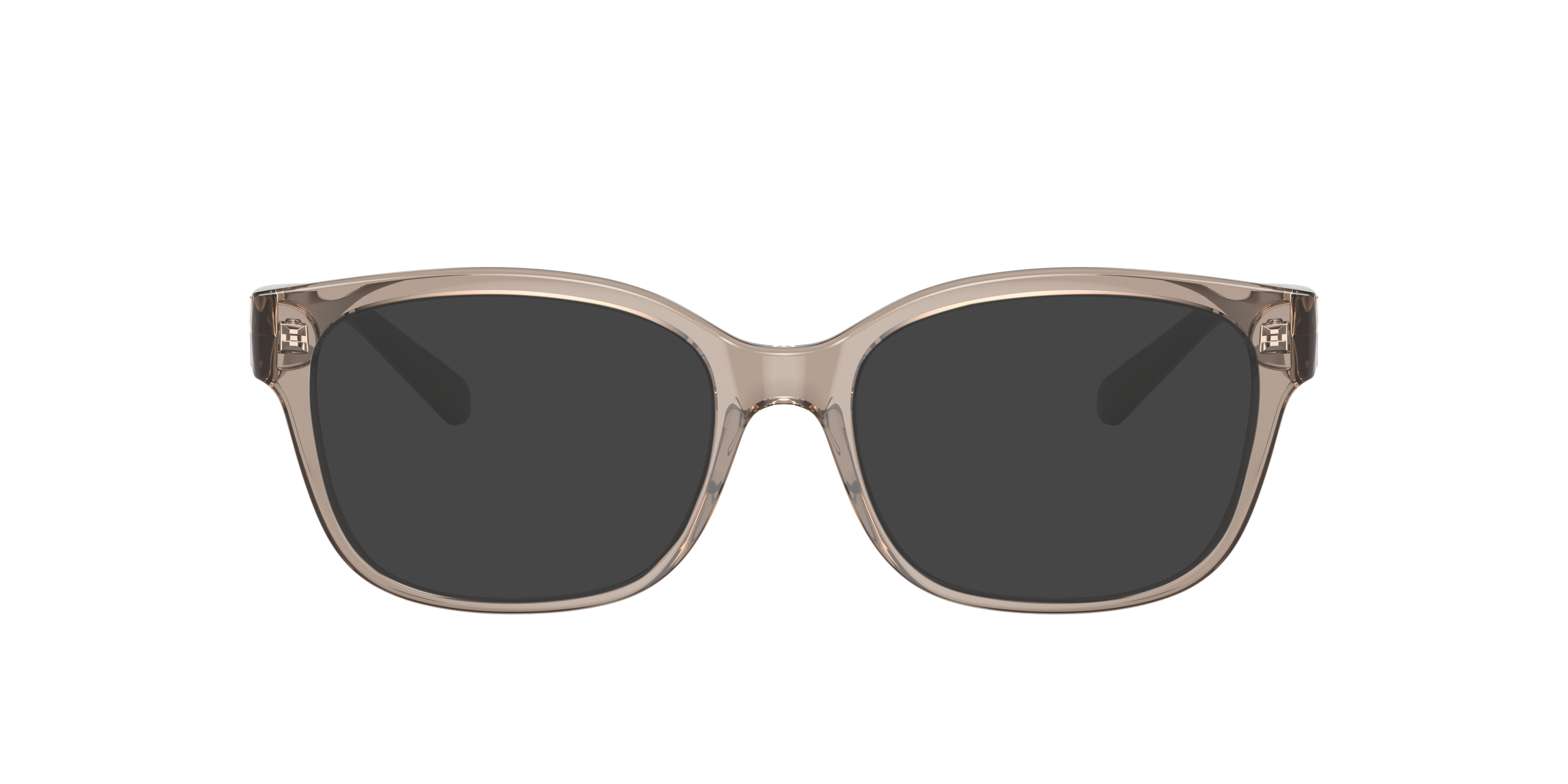 AX3098 Glanzend transparant toendra KunststofEyeglass Frames van B24, met getinte lenzen