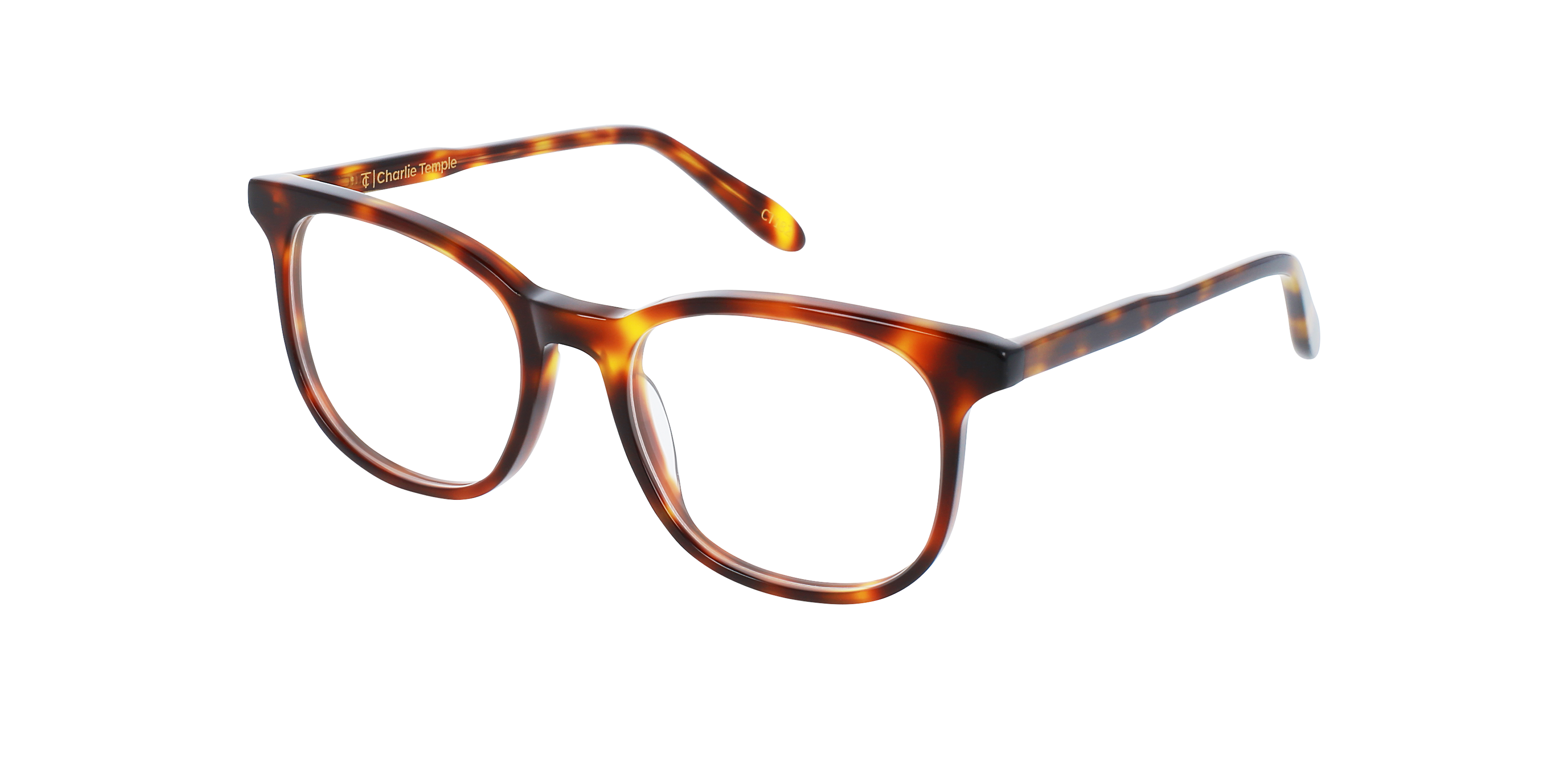 Harper Havana Cigar AcetaatEyeglass Frames van B24, Hoekweergave
