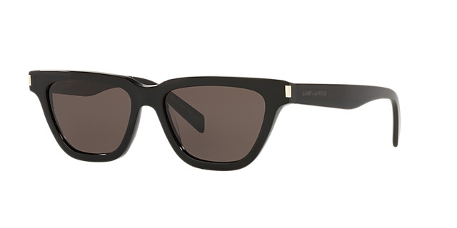 SL 462 SULPICE Zwart AcetaatSunglass Frames van B24, Hoekweergave