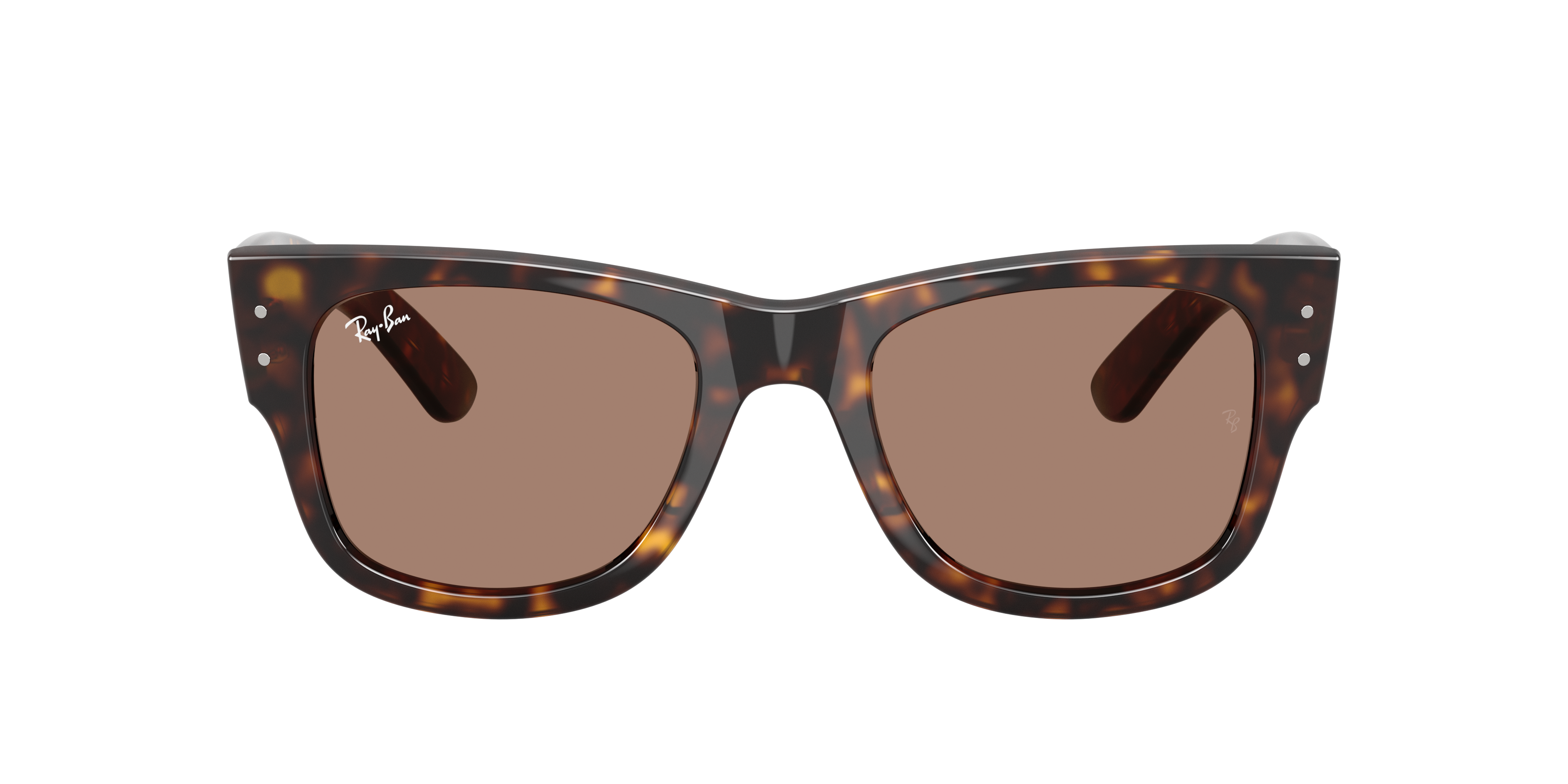 RB0840S Havana KunststofSunglass Frames van B24, met getinte lenzen