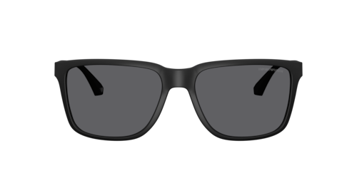 Emporio Armani - EA4047, Herren, Rubber Black/black/grey, Größe: Large