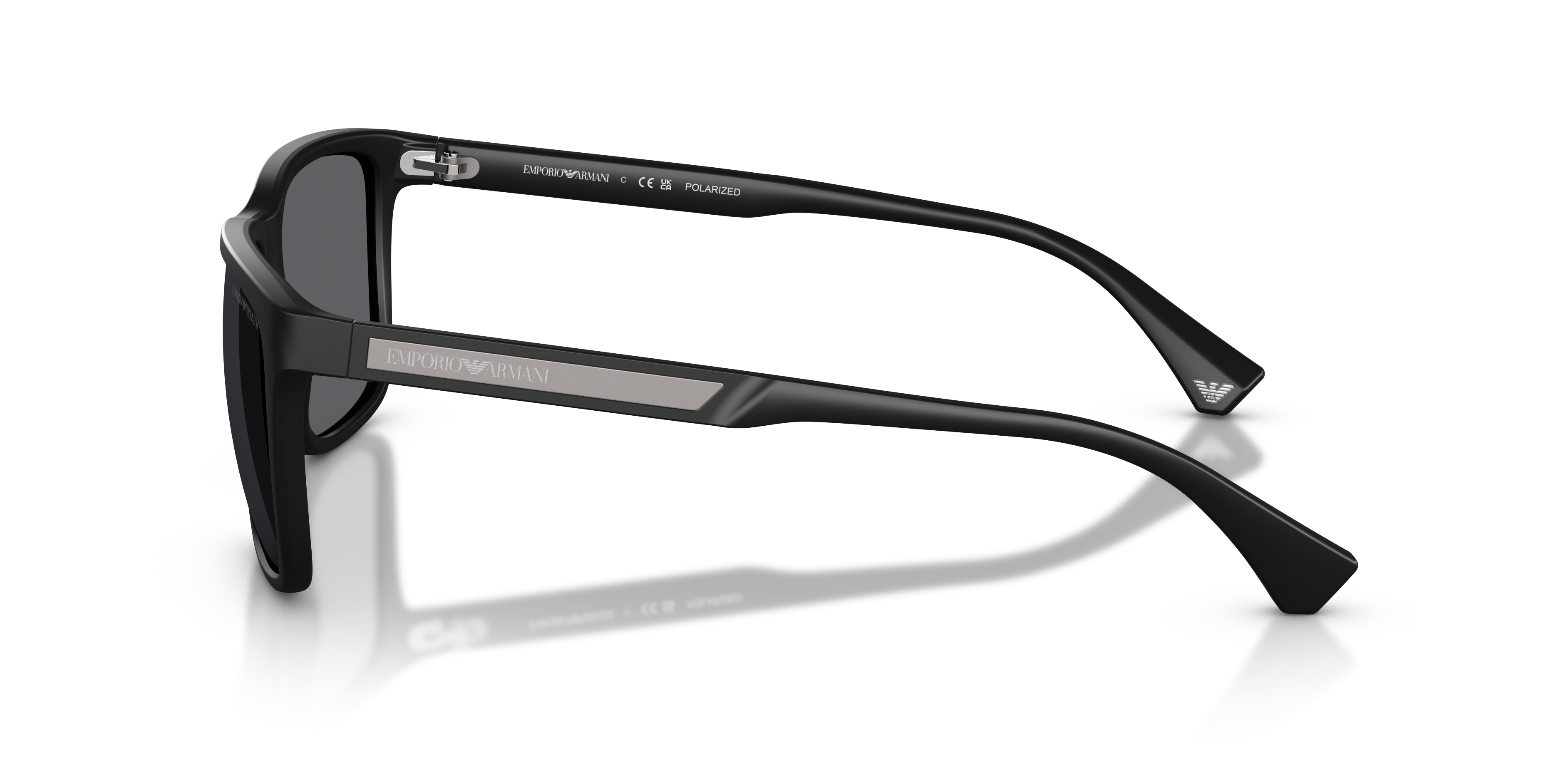 EA4047 Rubber Black KunststoffSunglass Frames von B24, Seitenansicht