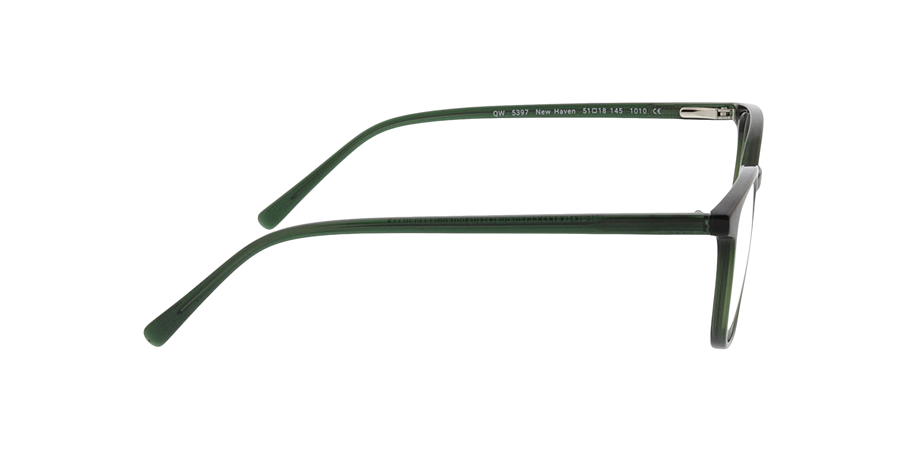 New Haven Crystal Grün KunststoffEyeglass Frames von B24, Seitenansicht