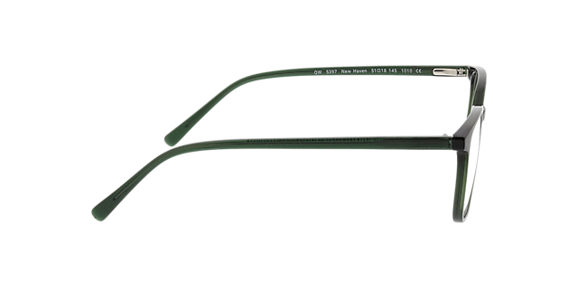 New Haven Kristalgroen KunststofEyeglass Frames van B24, Zijaanzicht