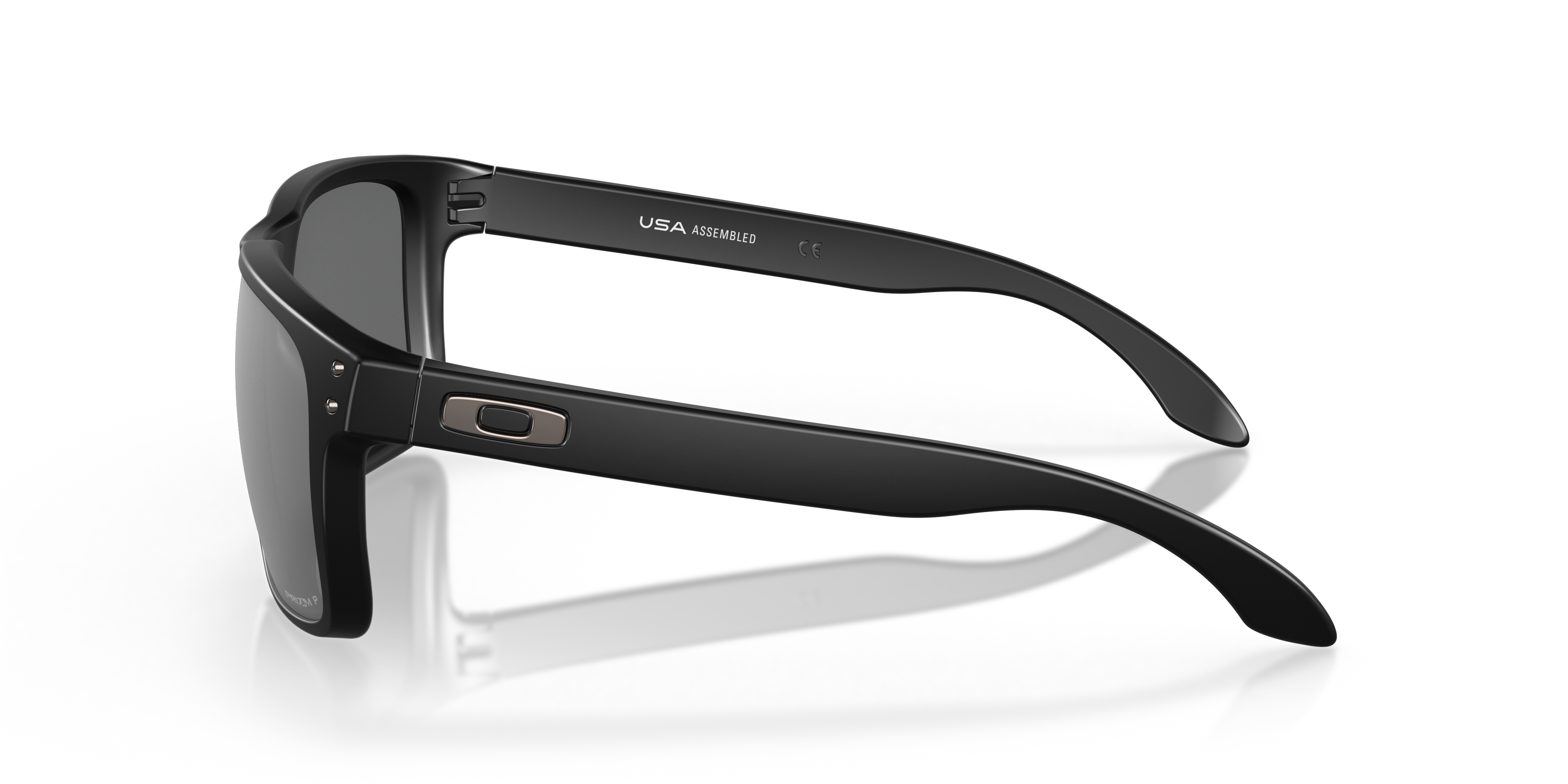 Holbrook™ XL Matzwart KunststofSunglass Frames van B24, Zijaanzicht