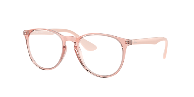 RB7046 Transparant Roze KunststofEyeglass Frames van B24, Hoekweergave