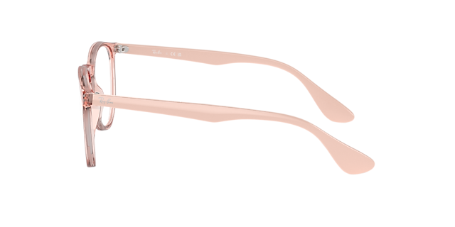 RB7046 Transparant Roze KunststofEyeglass Frames van B24, Zijaanzicht