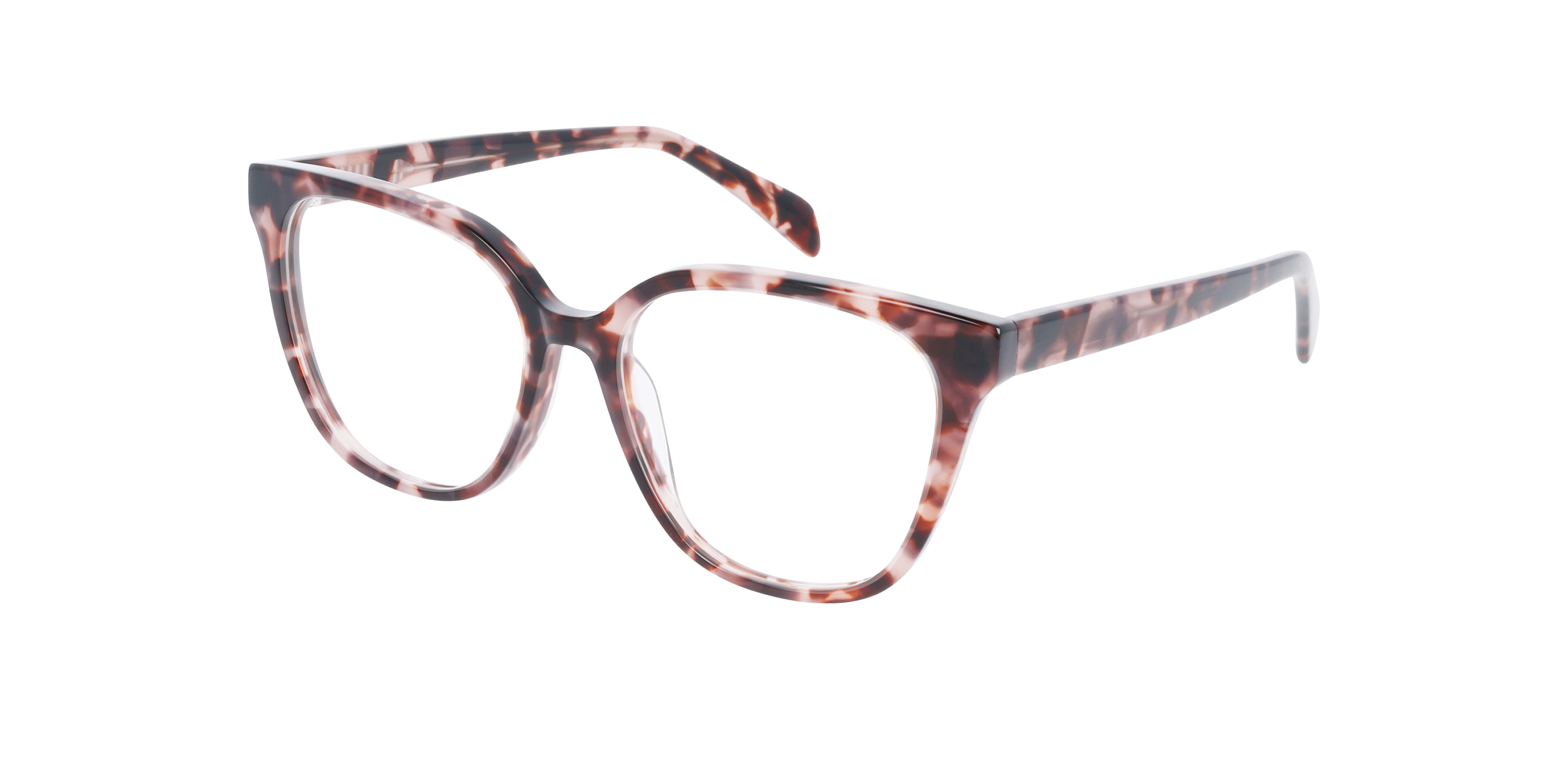 Sabrina Rosé Tortoise AcetaatEyeglass Frames van B24, Hoekweergave