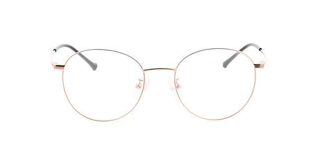 Charlottenburg Roségold MetallEyeglass Frames von B24, Vorderansicht