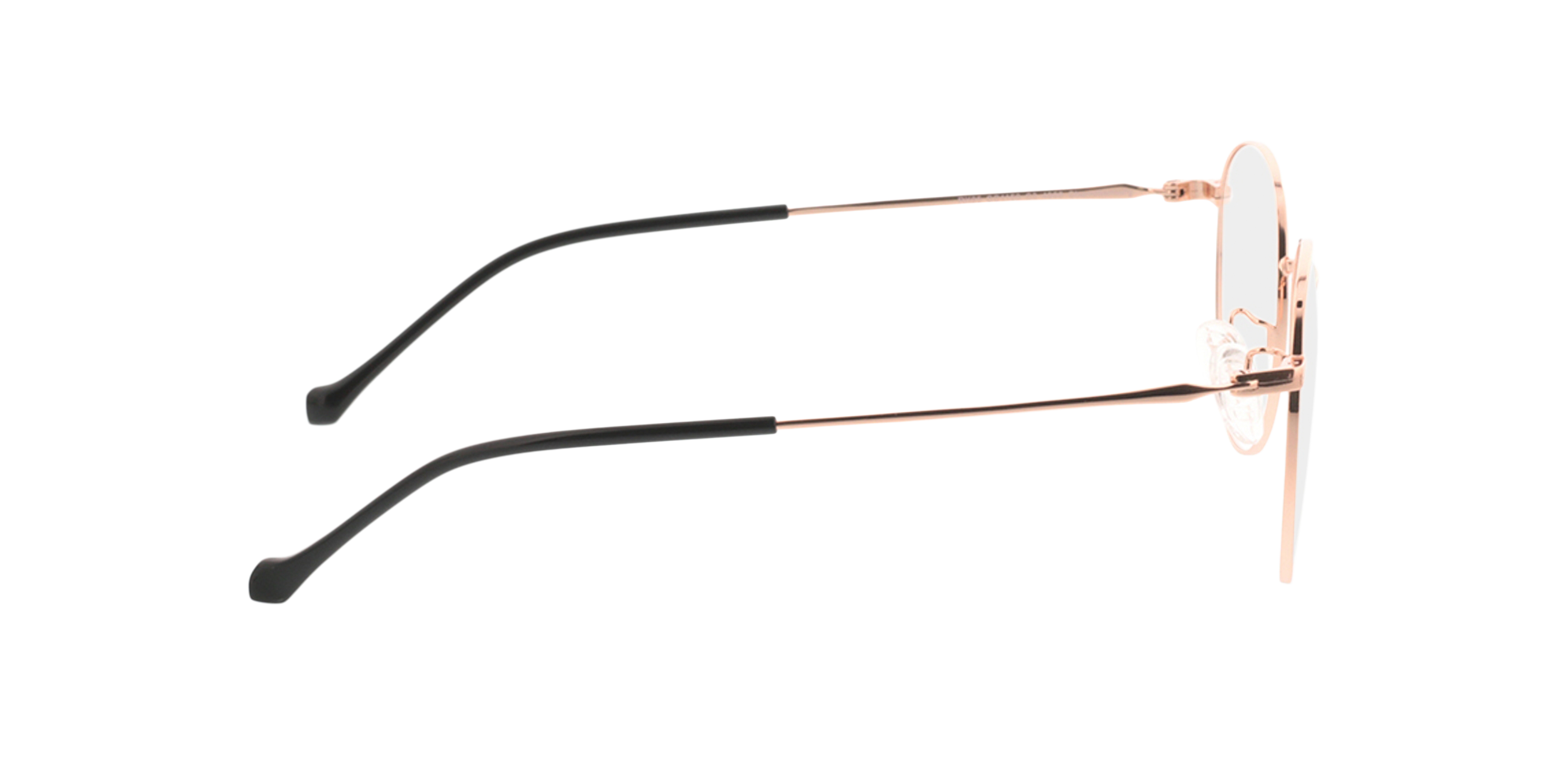 Charlottenburg Roségoud MetaalEyeglass Frames van B24, Zijaanzicht