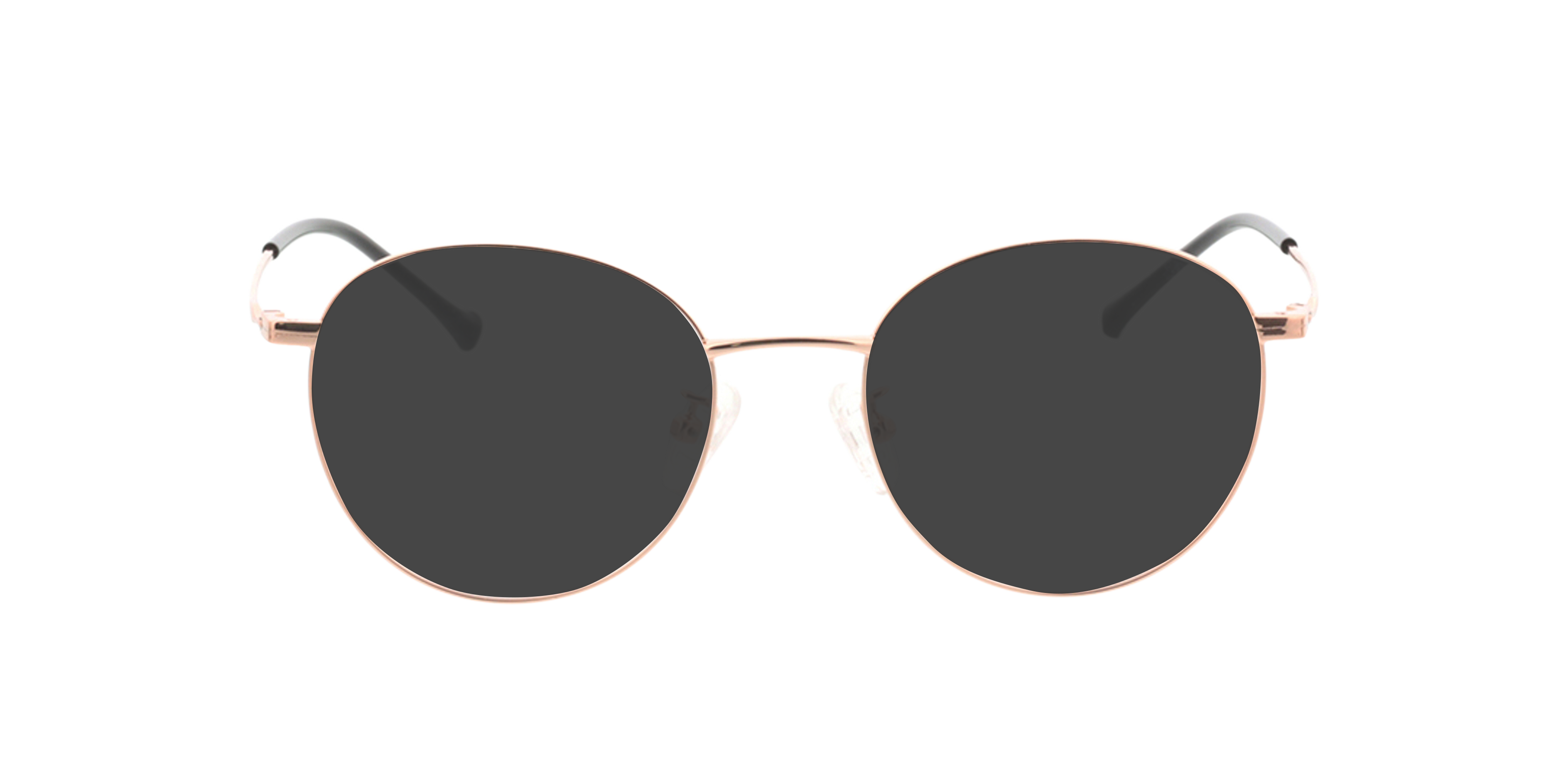 Charlottenburg Roségoud MetaalEyeglass Frames van B24, met getinte lenzen