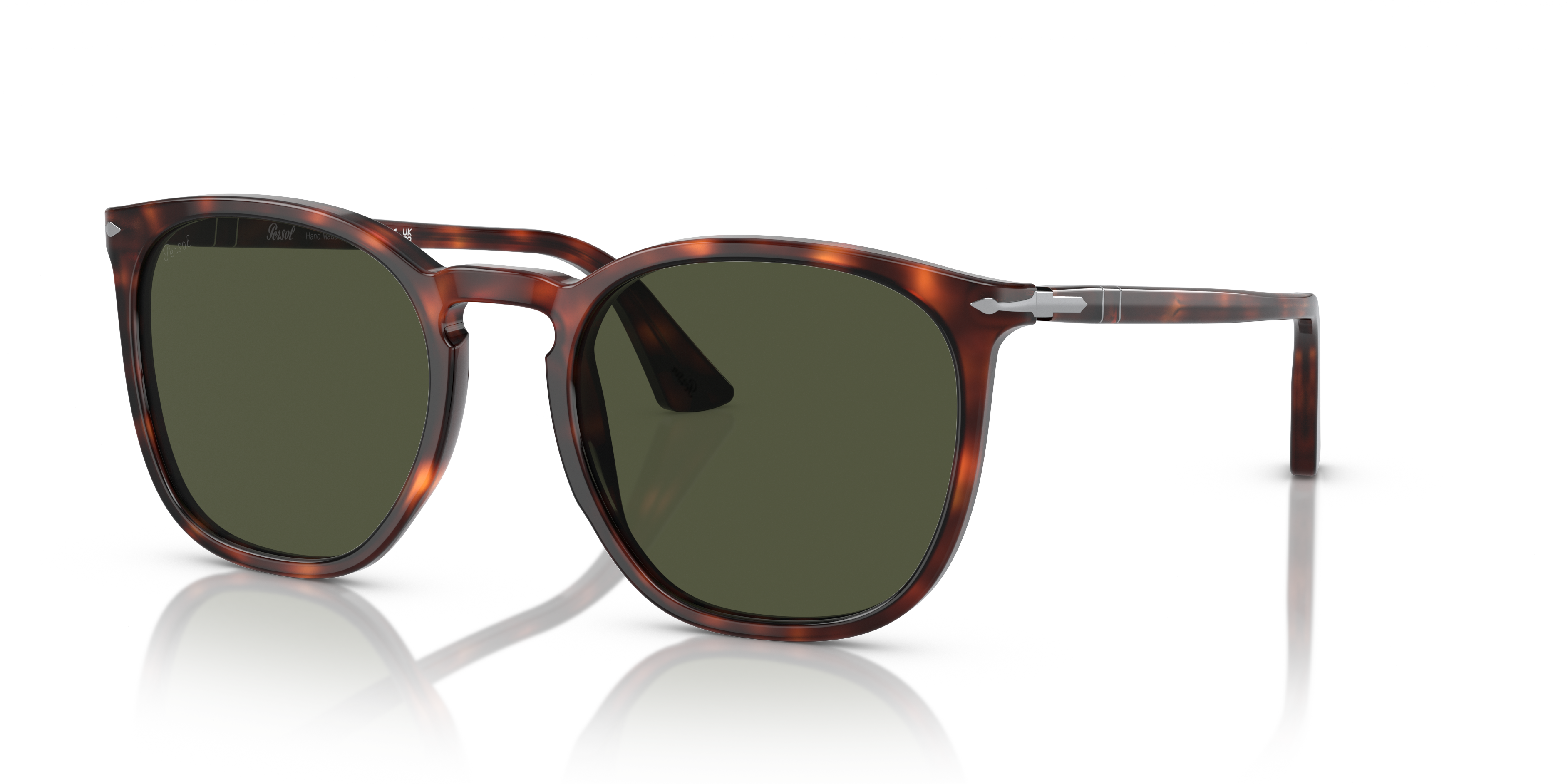 PO3316S Havana AcetatSunglass Frames von B24, Dreiviertelansicht
