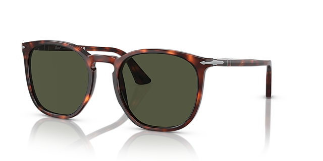 PO3316S Havana AcetaatSunglass Frames van B24, Hoekweergave
