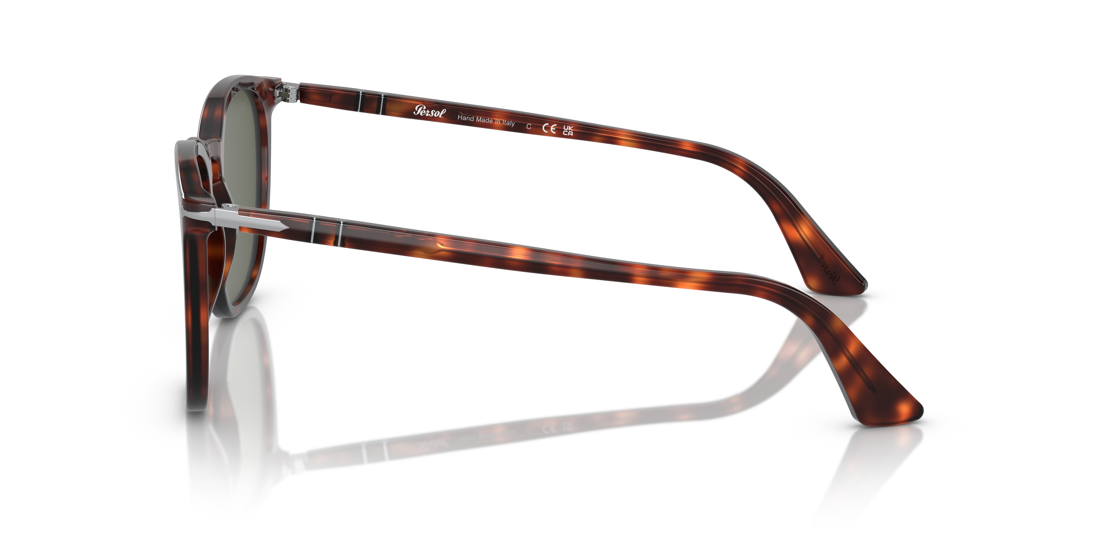 PO3316S Havana AcetatSunglass Frames von B24, Seitenansicht