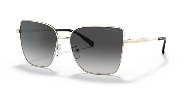 MK1108 Hellgold MetallSunglass Frames von B24, Dreiviertelansicht