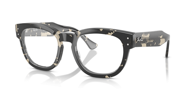 RB0298V Havana Grau AcetatEyeglass Frames von B24, Dreiviertelansicht