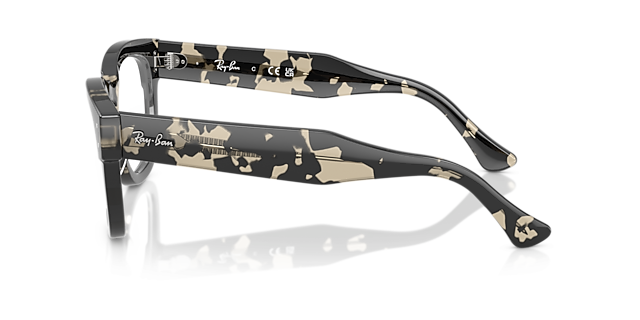 RB0298V Havana Grau AcetatEyeglass Frames von B24, Seitenansicht