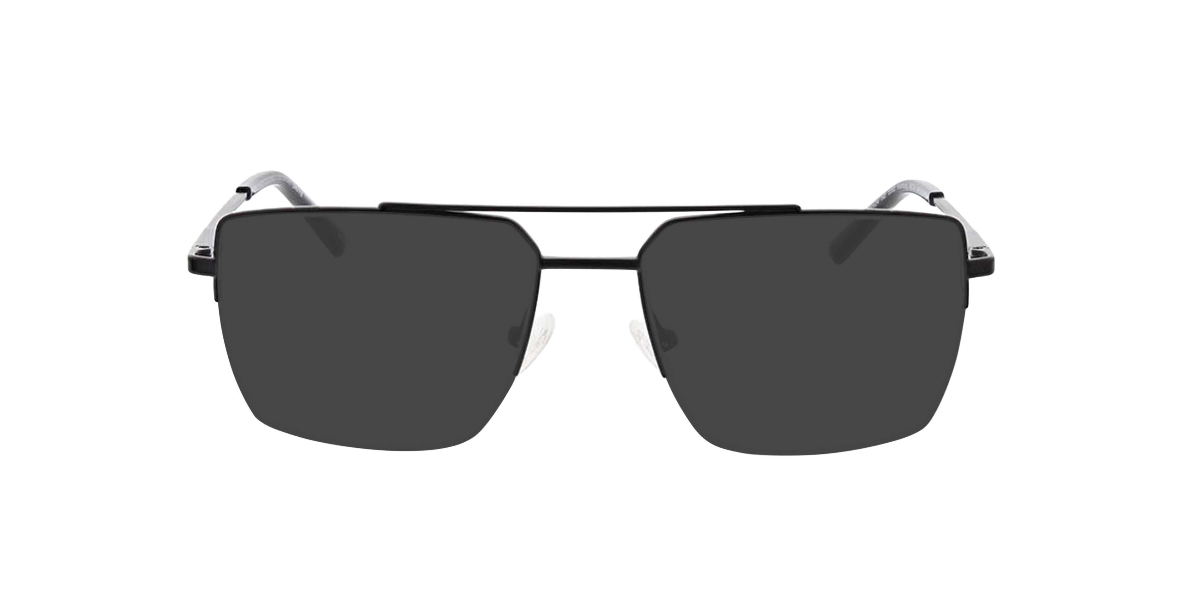 Hamburg Matzwart MetaalEyeglass Frames van B24, met getinte lenzen