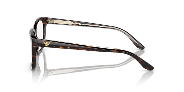 EA3219 Havana AcetaatEyeglass Frames van B24, Zijaanzicht