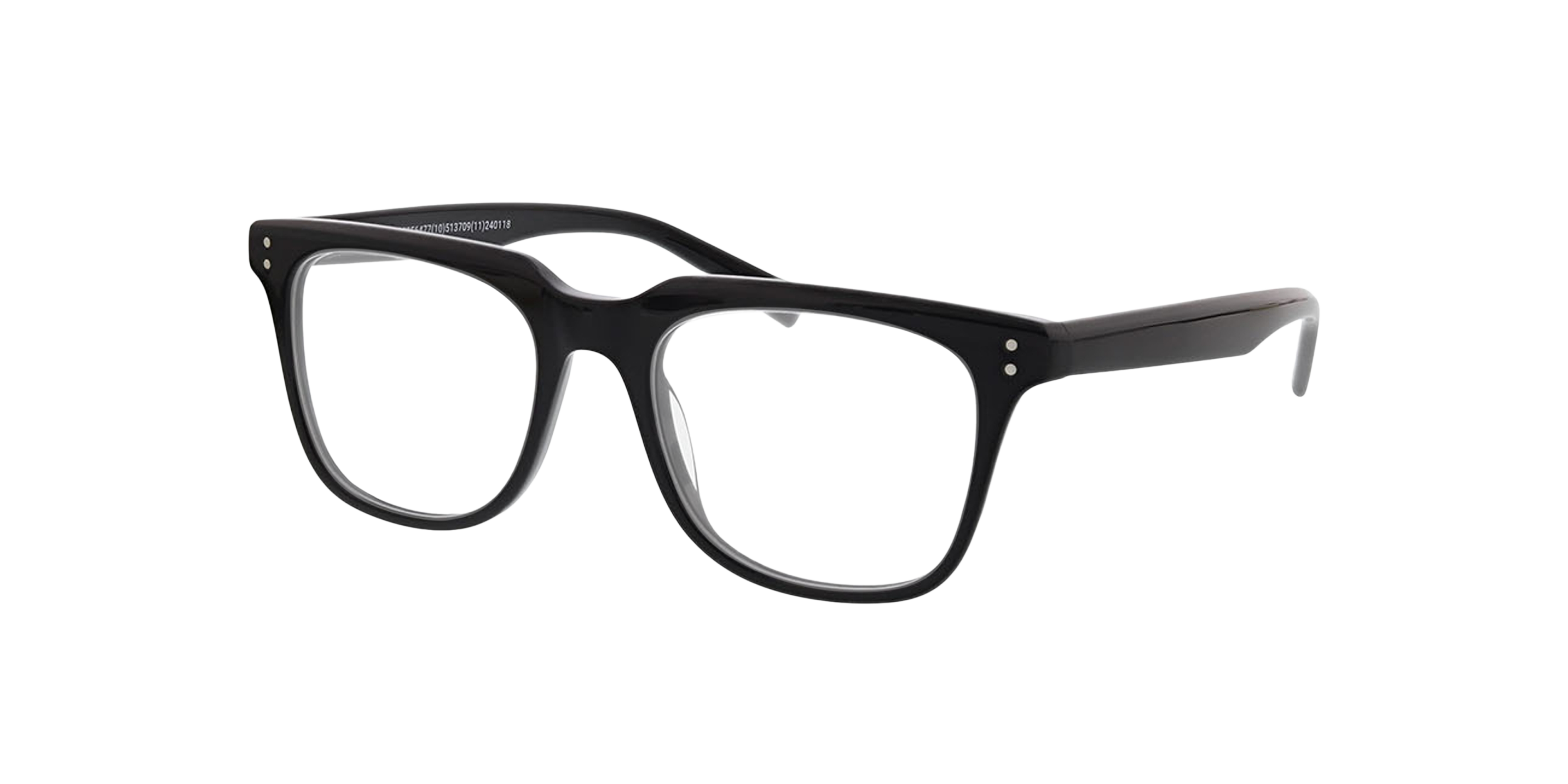 George Zwart & Zilver AcetaatEyeglass Frames van B24, Hoekweergave