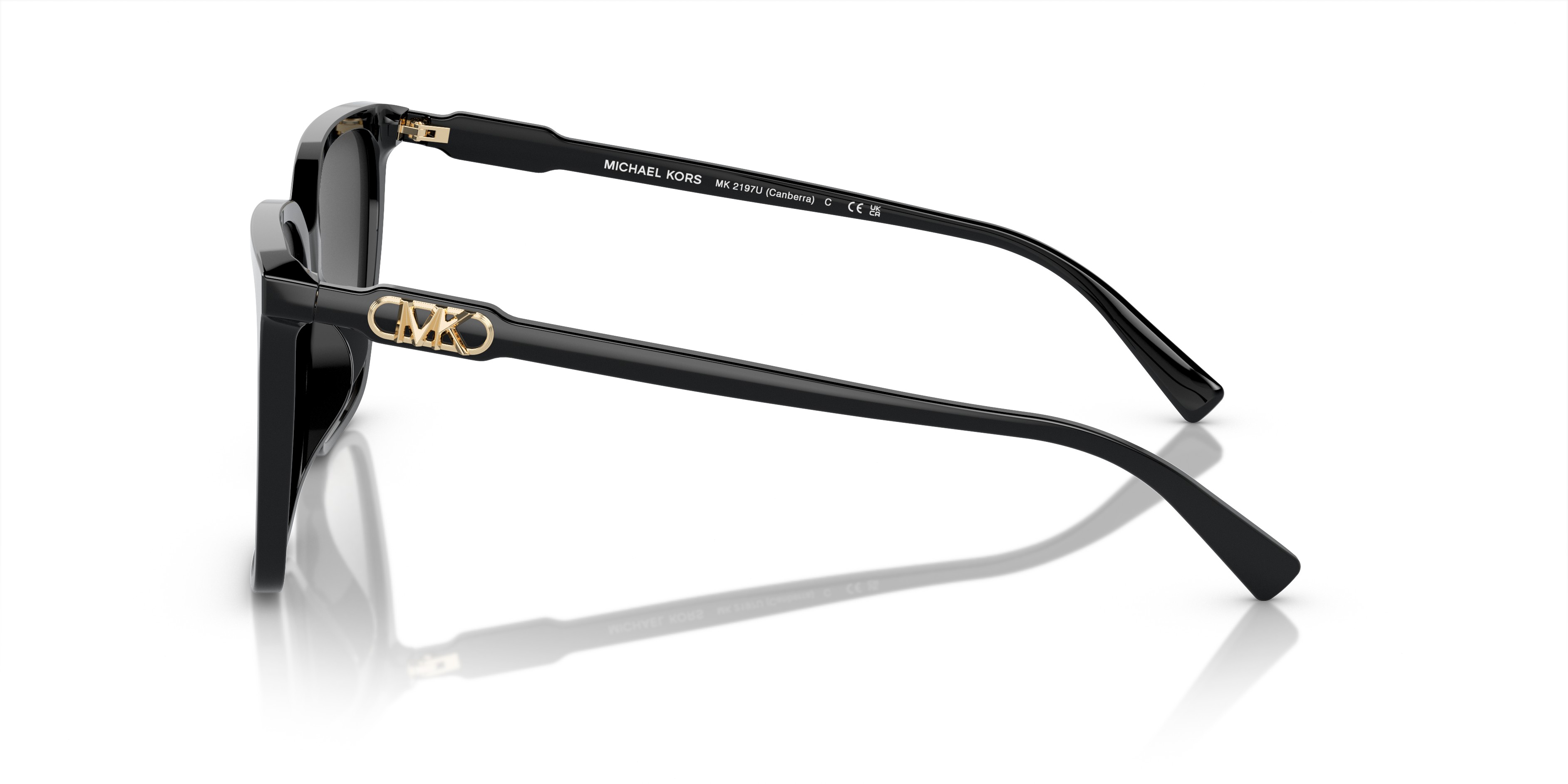 MK2197U Zwart AcetaatSunglass Frames van B24, Zijaanzicht