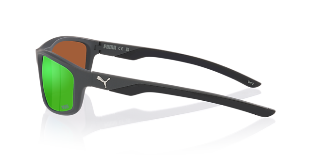 PU0480S Grijs KunststofSunglass Frames van B24, Zijaanzicht