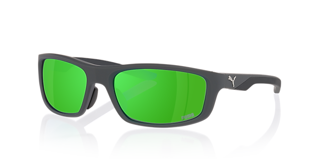 PU0480S Grijs KunststofSunglass Frames van B24, Hoekweergave