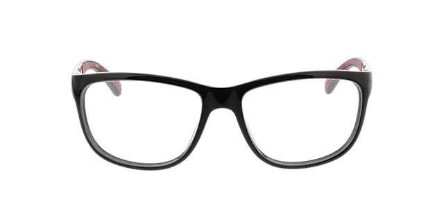 Pulse Zwart & rood KunststofEyeglass Frames van B24, Vooraanzicht