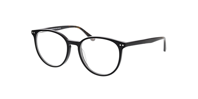 Sevilla Zwart AcetaatEyeglass Frames van B24, Hoekweergave