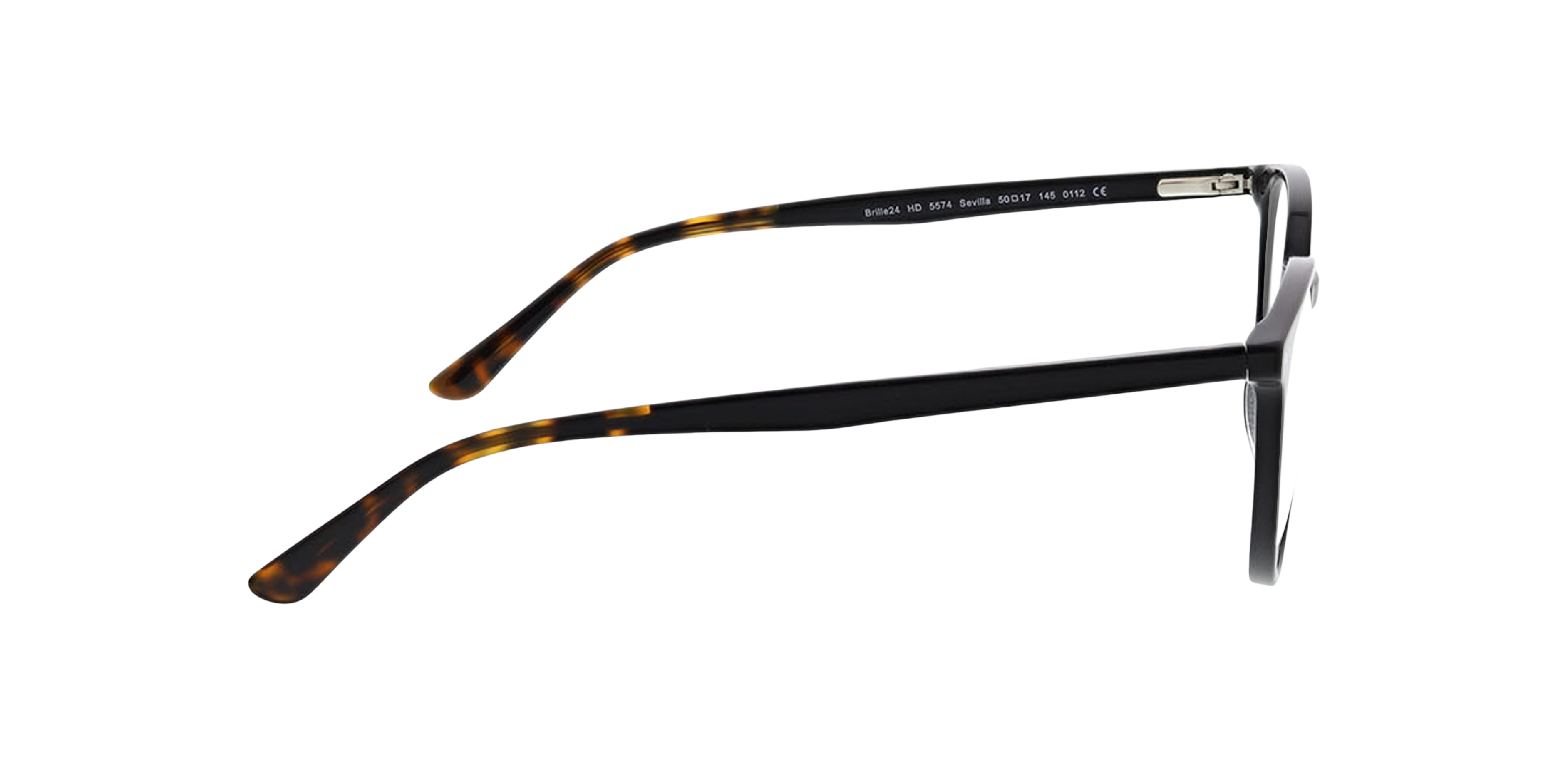 Sevilla Zwart AcetaatEyeglass Frames van B24, Zijaanzicht