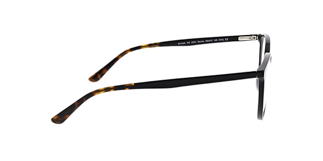 Sevilla Zwart AcetaatEyeglass Frames van B24, Zijaanzicht