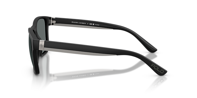 PH4229U Matzwart KunststofSunglass Frames van B24, Zijaanzicht